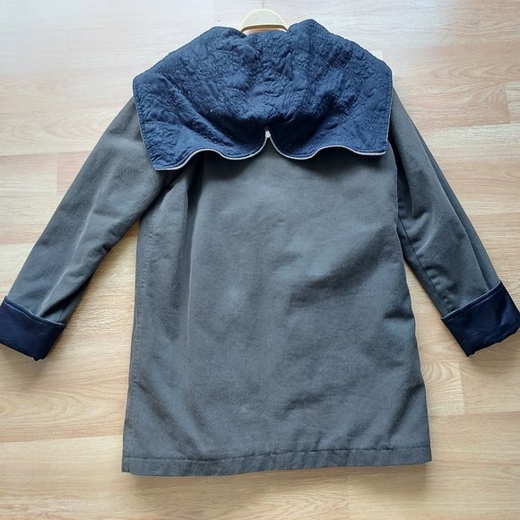 Blue Willis Long Winter lined Jacket with hood - Picture 8 of 11